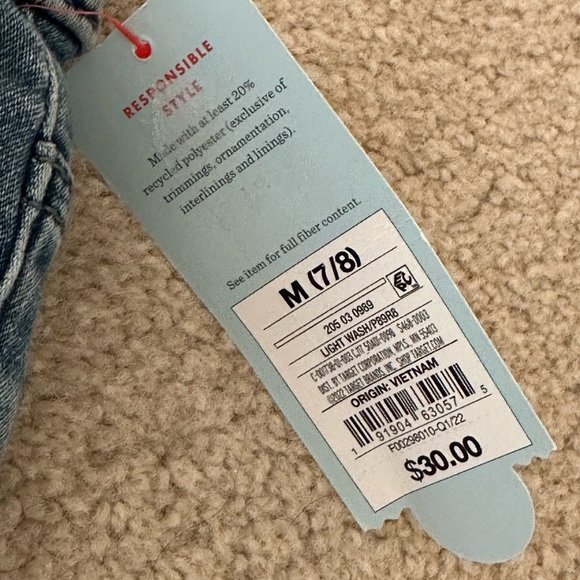 3 of NWT Cat&Jack Stretch Girls Blue Jean Overall, 2 Orange Shotrs, Sz M (7, 8) - Picture 9 of 16